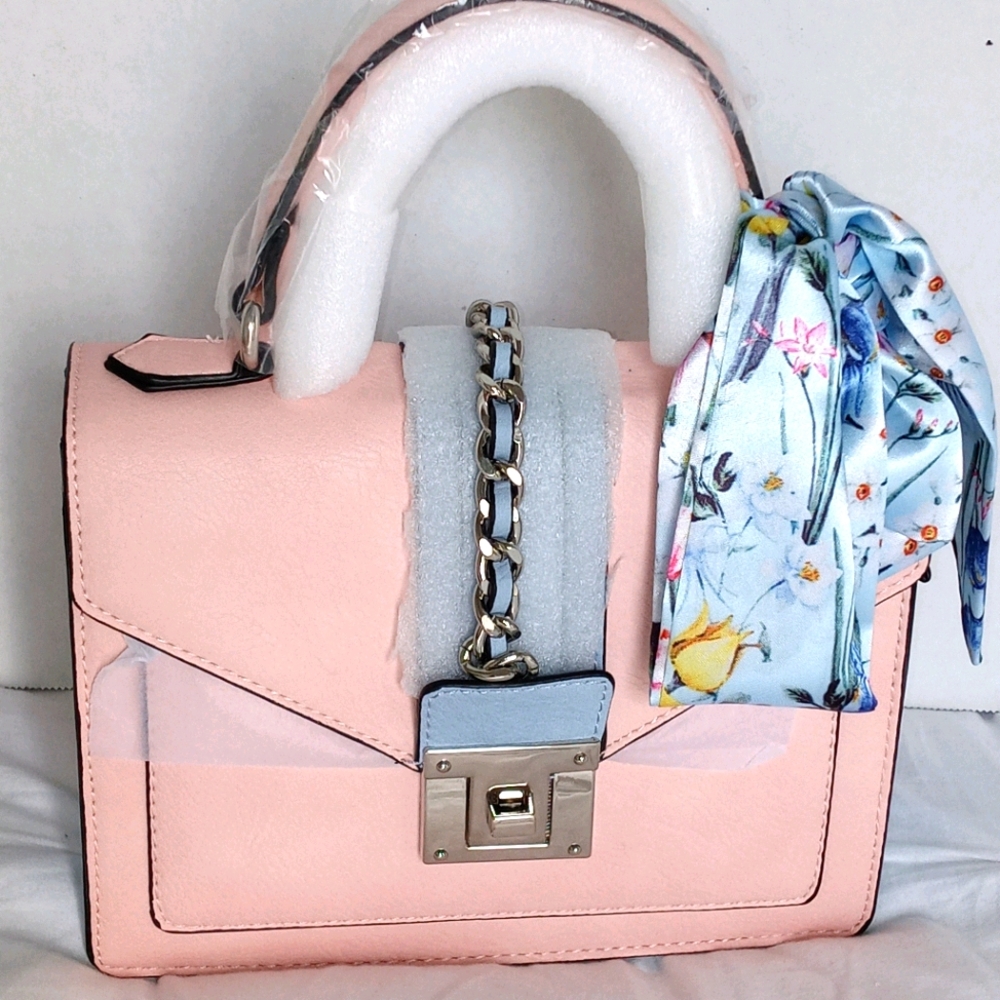 Two Tone Scarf Crossbody